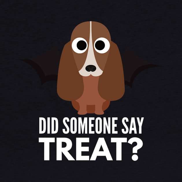 Basset Hound Halloween Trick or Treat by DoggyStyles